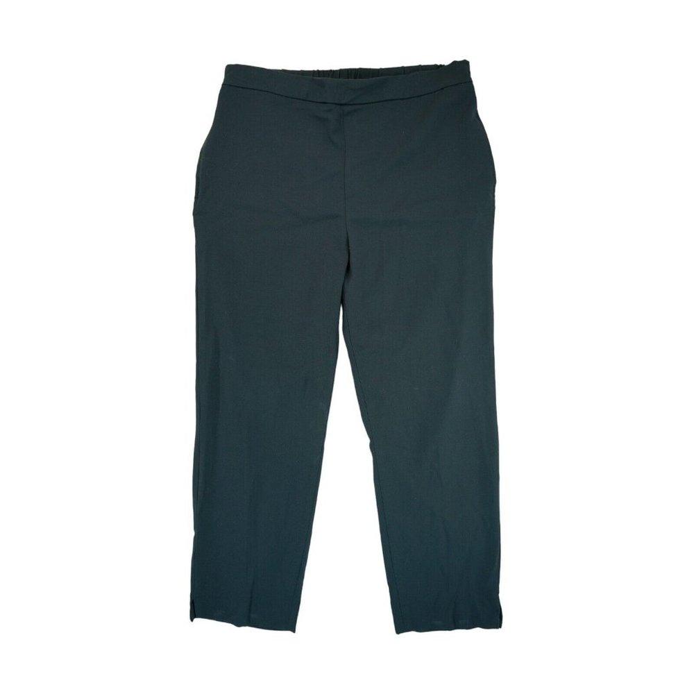 Banana Republic Womens Black‎ Pull On Elastic Waist Pants Slacks Plus Size 12